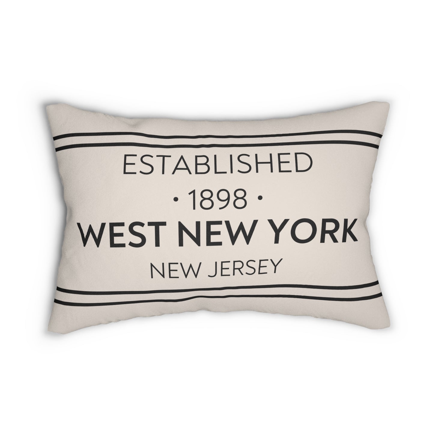 Established West New York Lumbar Pillow