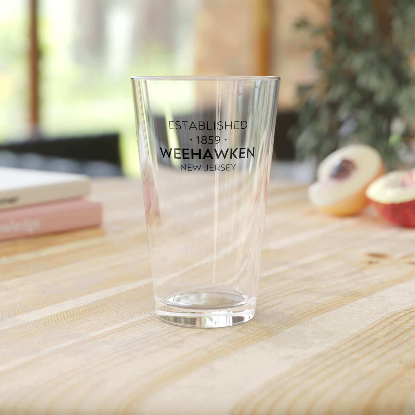 Established Weehawken Pint Glass