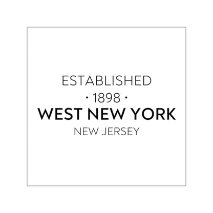 Established West New York Square Vinyl Sticker