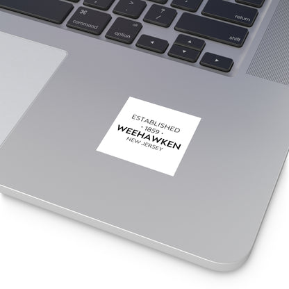 Established Weehawken Square Vinyl Sticker