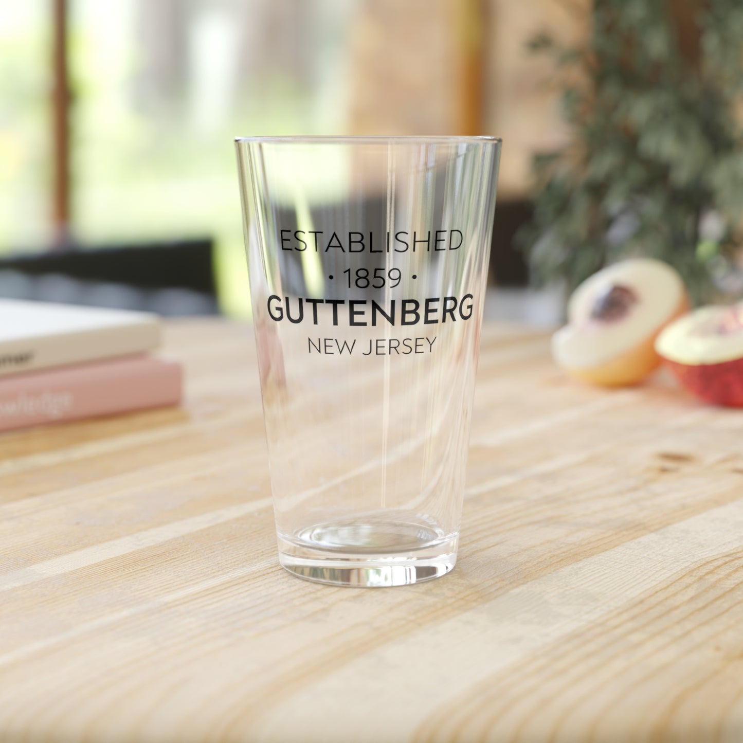 Established Guttenberg Pint Glass