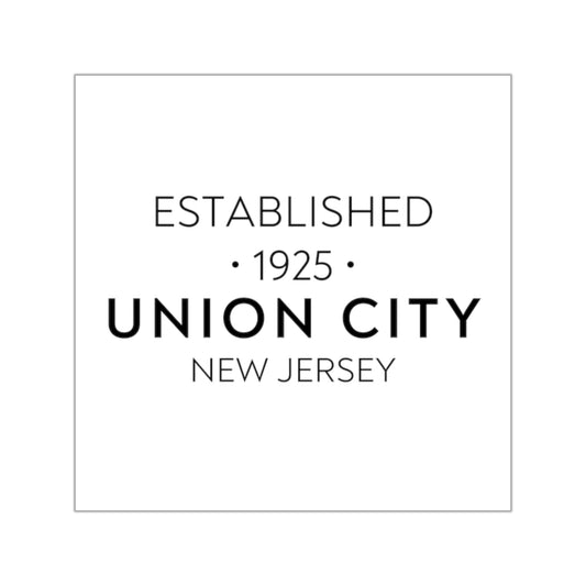 Established Union City Square Vinyl Sticker